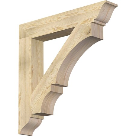 Ekena Millwork Balboa Traditional Rough Sawn Bracket, Douglas Fir, 6"W x 38"D x 38"H BKT06X38X38BOA01RDF